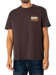 Deus Ex MachinaBuckle Up T-Shirt - Choc Brown