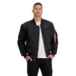 Alpha Industries Men's MA-1 VF Fighter Squadron Bomber Jacket, Black, XXL