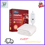 Comfort Control Electric Blanket Double Heated Underblanket  3 Heat Setting UK