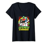 Power Rangers Dino Lightning T-Shirt avec Col en V