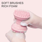 3 In 1 Cleansing Shampoo Manual Massage Brush Dual Head Scalp Care Hair