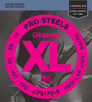 D'Addario EPS170-5 5-String ProSteels Bass Guitar Strings, Light, 45-130, Long Scale