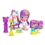 PINY INSTITUTE OF NEW YORK Pinypon - by PINY, Classe Art, playset Scénario Beaux-Arts et Accessoires tels Que la Série, 1 Figure de Lilith, pour Les garçons et Les Filles Depuis 4 Ans, Célèbre