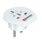 Skross Reseadapter World to Europe 100-250V max 16A - Vit