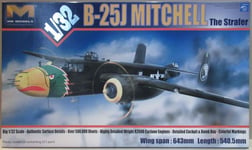 HK Models 01E02 - WW2 USAF Avion Bombardier B-25J Mitchell The Strafer 1/32 Neuf