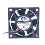 cooler Fan For SXDOOL SXD6015S12H 6025 silent fan 12v dc 60mm 60X60X25 mm Sleeve 12V 0.25A 3 wire lead server inverter pc cpu case cooling fan