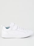 Converse Kids Boys Pro Blaze Strap Foundational Leather Ox Trainers - White/White, White/White, Size 2 Older