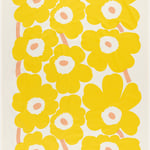 Marimekko Unikko Bordsduk Gul/Rosa 135x250 cm