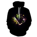 YU-K Autumn and Spring Pullover Hoodie Hooded Unisex Mens Ladies Hooded Sweatshirts Wireless Controller for PlayStation PS4 Video Gamepad Design for Teen Hooded Jacket/G / 6XL