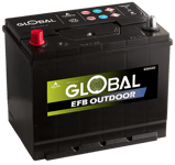 GLOBAL EFB OUTDOOR Batteri 75Ah