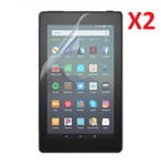 2 X Ultra Clear Screen Protector Guard For Amazon Fire 7 Tablet (9th Gen 2019)