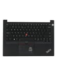 Lenovo - notebook replacement keyboard - with Trackpoint - QWERTY - US with Euro symbol - black - Laptop tagentbord - till ersättning - Engelska - Svart