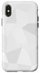 Coque pour iPhone X/XS Abstrait - Gris et blanc