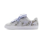 Puma Femme Suede Heart Floral Wn's Baskets, Bleu (Heather-Blue Overcast 02), 36 EU