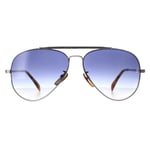 David Beckham Aviator Mens Palladium Silver Blue Gradient DB1004/S Metal - One Size