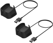 Compatible For Fitbit Versa Lite USB Charging Cable Charger Dock Cradle 2 Pack