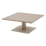 Table de jardin 4 personnes Salimia coloris argile et lin Hesperide L.110 x l.110 x H.69 cm