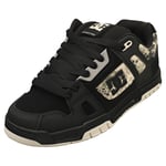 DC Shoes Stag Mens Skate Trainers in Black Grey - 7 UK