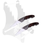 Tlily - PréSentoirs à Couteaux en Acrylique Robustes, Porte-Chevalet pour Couteaux de Poche, Porte-Couteaux de Survie pour la Chasse, 1 PièCe (Huit