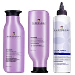 Pureology Hydrate Shampoo, Conditioner and Color Fanatic Blue Toner Routine for Neutralising and Hydrating Brassy Tones