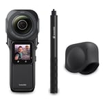 Insta360 ONE RS 1-Inch Leica 360 Degree Action Camera PREMIUM Kit includes Invisible Selfie Stick + Lens Cap