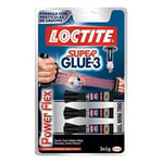 Loctite Super Glue avec 3Power Flex Mini Trio Set de colle, Lot de 3à 1g - 1879583