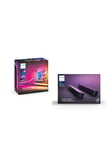 Philips Hue Play Gradient PC Lysstrip 24-27" + Hue Play Double Pack - Sort