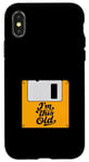 Coque pour iPhone X/XS Retro Nostalgia I'm This Old Floppy Disk Birthday Tech