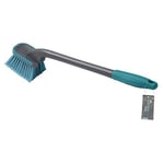 JVL 20-402A Brosse de Nettoyage pour Voiture et vélo en Plastique et Caoutchouc Bleu Sarcelle/Gris 48 x 6,8 x 11 cm