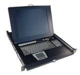 REXTRON All-in-1 Integrated LCD KVM Drawer. 16 Port - 17&apos;&apos;&apos;&apos; Screen Size. 1x console to 16x PS2 or USB PC&apos;&apos;s - 17&apos;&apos;&apos;&apos; TFT LCD - Keyboard Drawer - Rear Bracket ext. Kit (48~93cm) -12x 1.8m