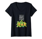 Teenage Mutant Ninja Turtles Turtle-Y Awesome Group Shot V-Neck T-Shirt