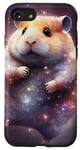 Coque pour iPhone SE (2020) / 7 / 8 Boho Hamster Mignon Souris Rétro Galaxie Astronaute