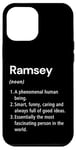 Coque pour iPhone 12 Pro Max Ramsey Définition du nom Dictionnaire amusant