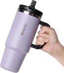 40oz Tumbler with Handle - BUZIO Tumbler with Straw and Lid - Travel Mug with -