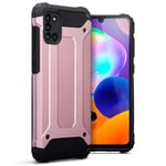 TERRAPIN, Compatible with Samsung Galaxy A31 Case, Double Layer Impact Resistant - Rose Gold