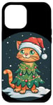 iPhone 13 Pro Max Funny Cat in Christmas Tree Costume for Cats Case