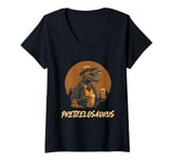 Womens Prezelosaurus Beer Dinosaurs Bavaria V-Neck T-Shirt