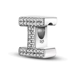 TINSLO 925 Sterling Silver Charms Beads Initial I Letter for Pandora Bracelet, Dangle Pendant Charms for Necklace and Bracelet Jewelry Gifts for Women Girls