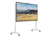 Steelcase Roam Collection - Vogn - For Interaktiv Whiteboard - Arktisk Hvit, Microsoft-Grå - Skjermstørrelse: 85" - For Microsoft Surface Hub 2S 85", Hub 3 For Business