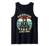 25 Year Old Birthday TShirt 13 July 1998 25th Birthday Tank Top