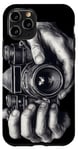Coque pour iPhone 11 Pro Appareil photo analogique SLR Art Photographe Film vintage