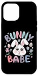 Coque pour iPhone 12 Pro Max Bunny Babe Fleurs de lapin de Pâques