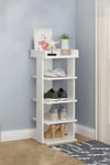 5 Tiers Shoe Rack Organizer Storage Wooden Stand Shelf