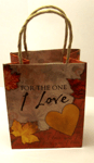 For The One I Love....Gift Bag Extra Small Size Quality Bag 12cm x 10cm