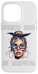 iPhone 14 Pro Max Puerto Rico Se Respeta Rubia Bandana PR Flag Sunglasses Cool Case