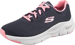 Skechers Arch Fit, Basket Femme, Bleu Marine, 38.5 EU