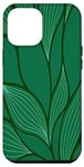 Coque pour iPhone 14 Pro Max Fond feuilles de couleur verte