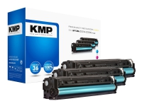 KMP MULTIPACK H-T144CMY - 3-pack - gul, cyan, magenta - kompatibel - tonerkassett (alternativ för: HP 128A) - för HP Color LaserJet Pro CP1525n, CP1525nw LaserJet Pro CM1415fn, CM1415fnw