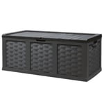 Starplast 634 Litre XXL Black Garden Storage Box