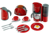 Theo Klein 9564 Bosch Breakfast Set I Kitchen Set Consisting of Toaster, Coffee Machine, Kettle and Much More I Packaging Dimensions: 44.5 cm x 13 cm x 34 cm I Toy for Children Aged 3 Years and up